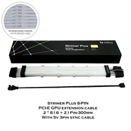 LIAN LI Strimer Plus RGB PSU Extension Cable 24Pin ATX Rainbow Noen Power Line+Triple 8Pin+GPU Dual 