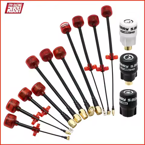 Rush Cherry 5.8G 1.2dBi LHCP/RHCP FPV Antenna SMA MMCX UFL Long Range Antenna Cherry STUBBY FPV Ante