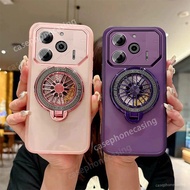 Phone Case For Tecno Pova6 Neo Tecno Pova 6 6Neo 4G 5G 2024 Casing Gyro Holder Magnetic Lens Film Tr
