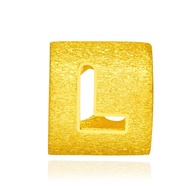 CHOW TAI FOOK 999.9 Pure Gold Alphabet L Charm F189555