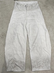 2025 Cyber Y2K Grunge Dirty Washed White Baggy New Jeans Pants For Women Clothing Straight Wide Leg 