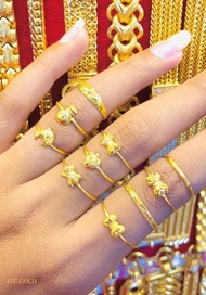 คละลาย แหวนทอง 0.4 กรัม  ทองคำแท้จากเยาวราช ขายได้จำนำได้ มีใบรับประกันสินค้า