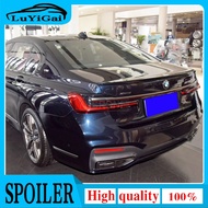 For 2018 2019 2020 BMW G11 G12 7 Series Sedan 4-Door Boot Lip Wing Spoiler Carbon Color & Black Car 