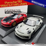 汽車模型 原廠模型 合金模型車1:18迷你切保時捷Porsche 911 991/2 GT3 RS 2019仿真汽車模型