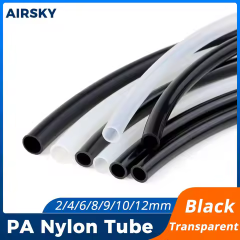 PA6 Nylon Tube ID 2 4 5 6 8 9 10 11 12 13mm High Pressure Air Tubing Polyamide Pipe Line Hose 10m Fo