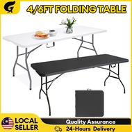 【WTHB】4FT/6FT Foldable Table Meja Lipat Heavy Duty Banquet Table Outdoor Catering Dining Event Table