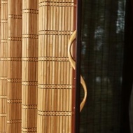 Bamboo Curtain Sliding Door Bamboo Curtain Bamboo Curtain Living Room Partition Household Screen Shop Folding Simple Door Side Pull Door Curtain/Bamboo Curtain folding sliding door partition screen