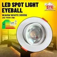 SYK Downlight 7W Eyeball Light Down Light Led Spot Light Ceiling Light Lampu Downlight Led Siling Syiling Bulat