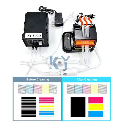 DTF Printhead Washer Cleaner Machine Heating Clean Kit For Epson XP600 i3200 i1600 L1800 L805 TX800 