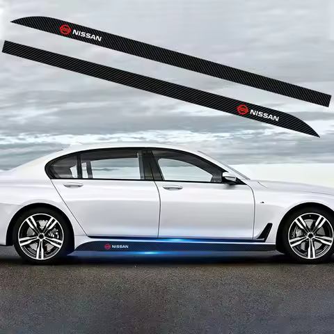 Car Door Side Skirt Car Body Decal Carbon Fiber Sticker For Nismo Nissans Tiida Teana Skyline Juke X