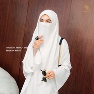 Maslaha Niqab | Madeena French Khimar Bordir | Long FK Instant Umroh Haji | Shamira Stretch
