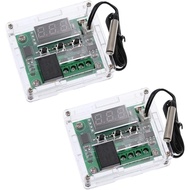 HiLetgo 2pcs W1209 dengan Sarung 12V DC Papan Pengawal Suhu Digital Termostat Digital Mikro -50-110 