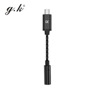 GK-X1 DAC AMP Adapter Type-C To 3.5mm Audio Cable chip Earphone Amplifier PCM 96kHz