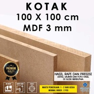 Box 100 x 100 cm - MDF 3 mm - MDF board wooden MDF board/