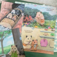 Help Six's Daily A4 L-Shaped Folder Stationery Hamster Six Pet Illustration Cute