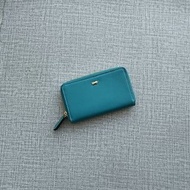 德國 Braun Buffel 湖水藍色皮革 鎖匙包