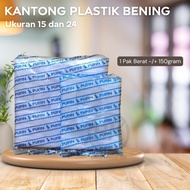 BK888 Transparent Clear Hd Plastic Bags Pufin Clear Plastic Bags biru Size 15 24 Guaranteed Quality