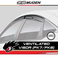 [Original] MUGEN Ventilated Door Visor for Honda Civic FK7, FK8 Type R