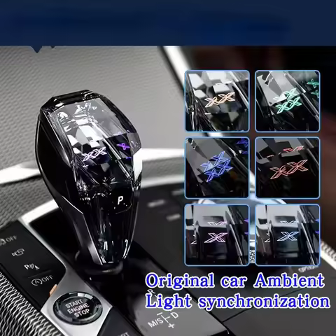 RHD Crystal Gear Stick Shift Knob Lever Headle For BMW MGU 1 2 3 4 8 Series G20 G22 G29 G05 G06 G07 