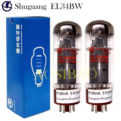 SHUGUANG EL34M EL34BW EL34BHT Vacuum Tube Valve Replaces 6CA7 EL34B 6P3P 5881 6550 EL34 Electronic t