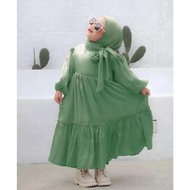 Arsyila Kids Jilbab Baju Gamis Muslim Anak Usia 7 - 8 Tahun Dress