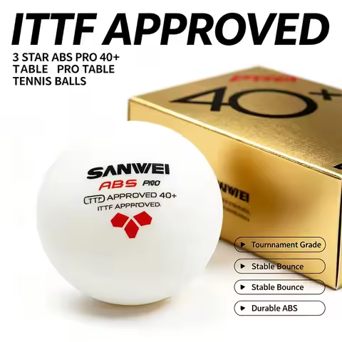 SANWEI 3 Star ABS PRO 40+ Table Tennis Balls ITTF Approved Professional Ping Pong Balls Competition 