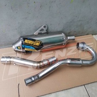 Big elbow Canister Norifumi Rocket4 Conical open Specs exhoust pipe for CRF150L XR 150xr 200xtz 125 