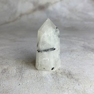 【不傷心福利品】水晶柱- 黑髮晶  辦公室療癒微景觀 裝置擺飾