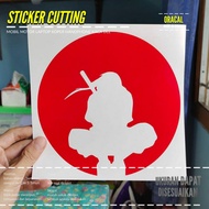 UCHIHA ITACHI STICKER 2 TRANSPARENT CUTTING STICKER ORACAL MATERIAL
