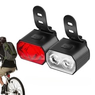 1 Set Bike Light Road Bicycle Headlight USB Rechargeable LED Bike Front Light Bike Front Rear Light