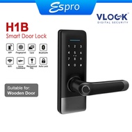 VLock H1B-TTB Smart Door Lock Fingerprints Smart Lock Suitable for Wooden Door