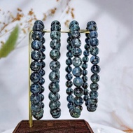 【藍晶石共生綠祖母晶】莫內花園 水晶手鍊手串 / 一物一拍