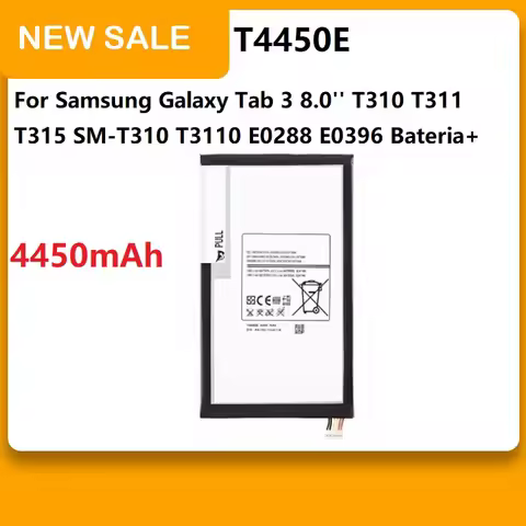 ZRTZ T4450E 4450mAh Battery For Samsung Galaxy Tab 3 8.0'' T310 T311 T315 SM-T310 T3110 E0288 E0396 