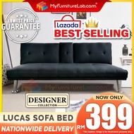 【READY STOCK】𝐌𝐘𝐅𝐔𝐑𝐍𝐈𝐓𝐔𝐑𝐄𝐋𝐀𝐁®:LUCAS 3 Seater 4 Seater Sofa Bed Katil Sofa Murah Foldable Sofa Home Living Furniture