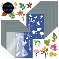 1Set Cyanotype Paper A5  Art Kit High Sensitive Sun Paper  Printing Kit Drawing Art Paper