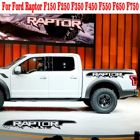 Car Stickers For Ford Raptor F150 F250 F350 F450 F550 F650 F750 Pickup Auto Vinyl Film Sport Decals 