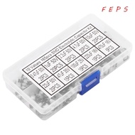 FEPS 165PCS Electrolytic Capacitor Assortment Kit, Durable 0.47UF 50V - 470UF 16V SMD Aluminium Elec