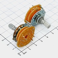 [2 Pieces]- RS25 2P4T Rotary Switch, 2 Pole 4 Position Options