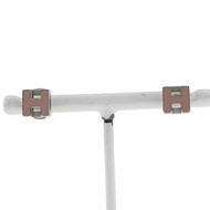 二手愛馬仕 Cardue Ash 耳環，H 型立方體設計，法國製造，銀色，約 6.1 克，女士款。