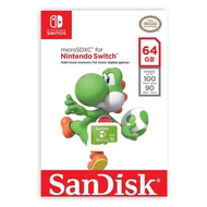 【NS周邊】Sandisk micro SD 64G記憶卡《耀西款》