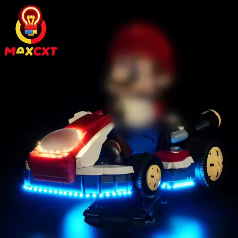 MAXCXT LED Light Set For LEGO 72037 Mario Kart Mario & Standard Kart DIY Decorative Lamp Not Include