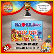 Pop Ice Drink banner, Pop Ice Drink banner size 120 x 80 cm