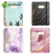 MEIHUA 2026 Planner, A5 Agenda Calendar 2026, Weekly and Monthly Jan.2026 - Dec.2026 Monthly Tabs Co