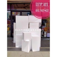 Polyfoam Gabus Cucuk Bunga Gabus Petak Polistren Stand Box Bunga Flower Foam Box Polystyrene Square 