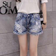 SEAURAL denim short pants for women seluar pendek perempuan high waisted shorts celana pendek wanita MH2408