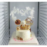 Poodle dog birthday cake