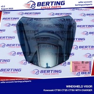 WINDSHIELD VISOR Bajaj Kawasaki CT100 CT125 CT150 WITH CHARGER DU181031