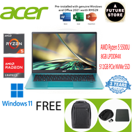 Acer Swift 3 SF314-43-R3R9 14'' FHD Laptop Electric Blue ( Ryzen 5 5500U, 8GB, 512GB SSD, ATI, W11, HS )