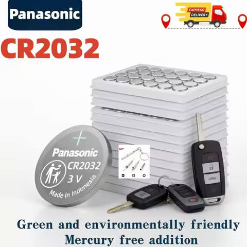 5-200PCS Panasonic CR2032 CR 2032 3V Lithium Battery for Watch Calculator Clock Remote Control Toys 