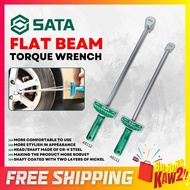 SATA Flat Beam Torque Wrench Mechanical Measurement Tool | 48111 1/2" 300Nm / 48112 3/4" 500Nm